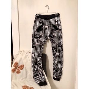LA Dope Shop pop art check Jogger sweatpants